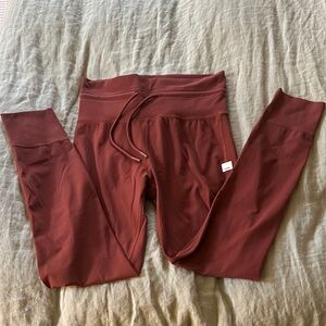 Vuori Women's Burgundy Leggings
